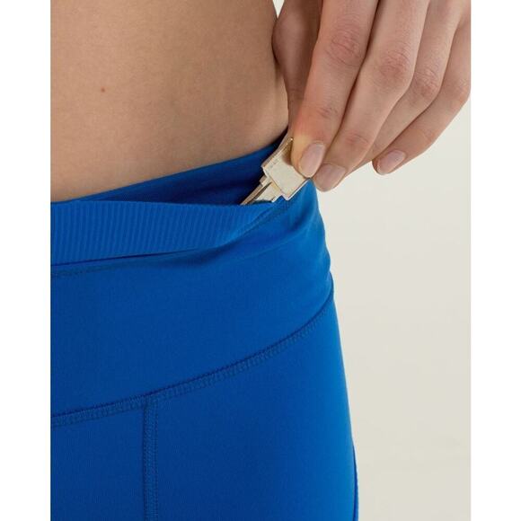 Lululemon Roll Out Crop Legging Baroque Blue Size 6 - Picture 6 of 13